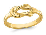 14K Yellow Gold FreeForm Love Knot Ring